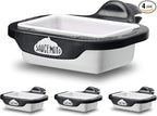 Saucemoto Dip Clip | An in-car sauce holder for ketchup and dipping sauces. As seen on Shark Tank (4 Pack, Black)