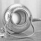SANQIAHOME Antique 1.5L (50Oz) Stainless Steel Teapot with Infuser Silver