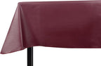 Yourtablecloth Heavy Duty Vinyl Rectangle or Square Tablecloth – 6 Gauge Heavy Duty Tablecloth – Flannel Backed – Wipeable Tablecloth with Vivid Colors & Many Sizes 52 x 70 Burgundy