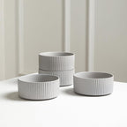 Stone Lain Haven Stoneware 12-Piece Dinnerware Set, Grey - Plates and Bowls Sets for 4, Elegant Dish Set, Includes Dinner Plates, Salad Plates Cereal Bowls, Microwave & Dishwasher Safe