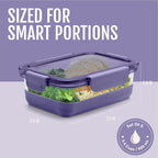 Ello Duraglass Refresh 3.4 Cup Meal Prep Sets 10Pc, 5 Pack Set- Glass Food Storage Container with Silicone Boot and Airtight BPA-Free Plastic Lids, Dishwasher, Microwave and Freezer Safe,Everest