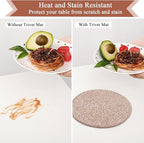 SHACOS 8 Inches Trivets for Hot Dishes, 4 Pieces Cotton Trivets Mats for Kitchen, Hot Pads for Countertops and Table, Heat-Resistant Pot Holders for Hot Pots and Pans(Dark Orange, 4pcs)