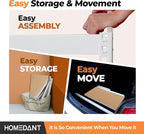 HOMEDANT 5 Tier White Storage Shelves Adjustable Laminated Boltless Garage Metal Shelving Unit Heavy Duty Utility Rack Shelf Warehouse Pantry Closet Kitchen 35.9" W x 16.2" D x 71.3" H White 2Pack