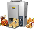 Hakka Commercial Burger Machine, Vertical 2000W Chain Type Automatic Unlimited Electric Bun Toaster for Fast Food Restaurant Grilling Browning EGO 1400 Slices/Hour