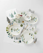 Lenox 893565 Balsam Lane 12-Piece Dinnerware Set, Green, Christmas, Holiday Hosting