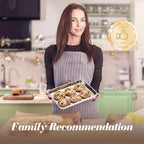 12 Pcs Baking Sheet Stainless Steel Cookie Small Metal Sheet Pans Professional Rectangle Oven Trays Kitchen Baking Cooking and Toaster, Oven and Dishwasher Safe(7.1x5.1x0.79Inch)