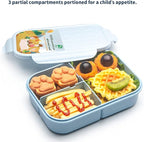 MISS BIG® Bento Box,Bento Box for Kids,Lunch Box Kids,Leakproof Kid Lunch Box,Lunch Containers No BPAs and Chemical Dyes,M/W,D/W & Fridge Safe(1150ml Blue)