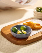 famiware Pluto Soy Sauce Dishes of 6, 3 oz Dipping Sauce Cups/Bowls/Dishes for Kitchen, Ceramic Small Bowls for Side Dish, Appetizers, Snacks, and Sushi, Reactive Glaze, Matte Dark Charcoal