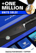 Dalstrong Chef Knife - 6 inch - Gladiator Series Elite - Forged High Carbon German Steel - Razor Sharp Kitchen Knife Gift - Full Tang - Black G10 Handle - Sheath Included - NSF Certified