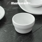 Stoneware Narrow Rim Commercial Grade Dinnerware Bright White, Bouillon Cup 6oz, Case of 36