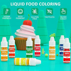 Food Coloring - 36 Color Concentrated Liquid Food Coloring Set - Neon Liquid Food Color Dye for Baking, Decorating, Icing, Cooking, Slime Making Kit and DIY Crafts, 6ml Bottles (0.25 Fl. Oz)