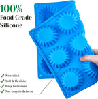 3 PCS Peanut Butter Cup Molds, 12 Cavity Non-stick Silicone Chocolate Candy Molds for Fat Bombs