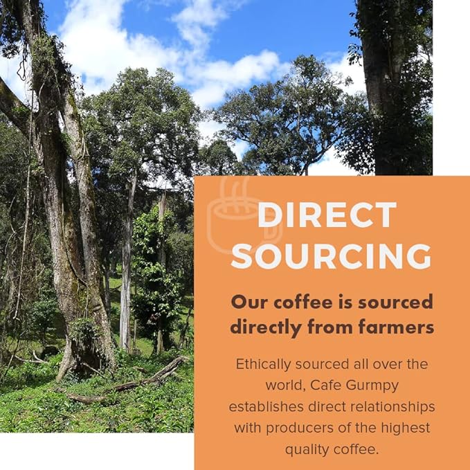 Café Grumpy Low Acid, Decaf Coffee, Pregnancy Safe, Ground French Press, Medium Roast, Single Origin, Premium Quality, Gentle on Stomach