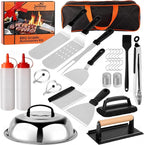 29-Piece Grill Tools Set, Heavy Duty Stainless Steel BBQ Accessories for Outdoor BBQ & Camping