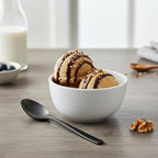TP 10 Ounce Bowl Set of 6, 4.5" Melamine Small Bowls for Appetizer Snacks Ice Cream Dipping Sauce Side Dish, Unbreakbale and Lightweight, White