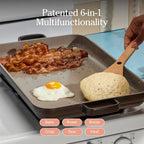 Our Place Bakeware Set | 5-Piece Nonstick, Toxin-Free, Ceramic, Cast Aluminum Set with Oven Pan, Bakers, & Oven Mat | Space-Saving Nesting Design | Oven-Safe | Bake, Roast, Griddle and more | Char