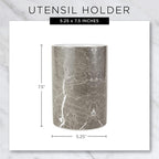 DII Kitchen Accessories Retro Collection, Ceramics, Utensil Holder, White
