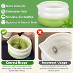 Matcha Whisk Set with Electric Frother – 8Pcs Tea Set with Matcha Bowl, Bamboo Whisk & Holder, Scoop, Scoop Rest,Sifter&Tea Towel–Traditional & Modern Matcha Kit for Ceremony,Lattes & Gifts – Green
