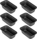 Mini Loaf Pan, 6x3 Inch Nonstick Bread Pans for Baking, Oven & Air Fryer Safe Small Banana Bread & Meatloaf Pan, Carbon Steel Baking Tins for Homemade Bread (Mini Loaf Pan(6-pack))