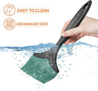 Large Silicone Grill Basting Brush - 3.95inch Extra Wide Silicone Basting Brush for Grilling,Heat Resistant Brushes Spread Oil Butter Sauce for Cooking Baking BBQ,Dishwasher Safe（Green 2）