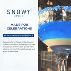 Snowy River Royal Blue, Cocktail & Margarita Sugar Rimmer - Vibrant Color Glass Rimming Sugar with Medium Crystal Texture - 8oz