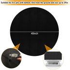 40" Round Fire Pit Mat Compatible with Solo Stove Bonfire,3-Layer Outdoor Under Grill Mat Patio Deck Protector BBQ Pad,Fire Proof Pads for Under Fire Pit,Charcoal Grills,Griddles and Smokers