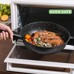 Pots and Pans Set, Nonstick Detachable Handle Cookware Set, Induction Kitchen Cookware Set with Removable Handle, Healthy Non Stick Cookware, Dishwasher ＆ Oven Safe, PFOA Free