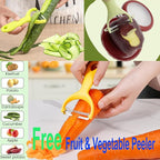 Zyphora 5-Piece Avocado Saver and Tomato Holder Set – 4 Reusable Silicone Food Storage Containers + 1 Fruit Peeler, Stretch Pods for Fruit & Veggie Storage