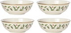 Lenox 897082 Holiday Dinnerware Place Setting Bowls, Set of 4, Christmas