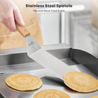 Stanbroil 10 Piece Griddle Breakfast Kit, Complete Griddle Accessories Set for Blackstone, Pancake Batter Dispenser, Stainless Steel Bacon Press & Scraper, Basting Brush, 4 Egg Rings & 2 Oil Bottle