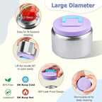 MAISON HUIS Bento Box for Kids with 8oz Soup Thermo, Leak-proof Lunch Food Containers with 5 Compartment, Insulated Lunch Bag & 17oz Stainless Steel Water Bottle for School, Trvael