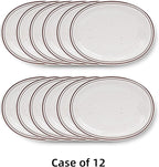 Stoneware Narrow Rim Commercial Grade Dinnerware (Brown Speckle, Platter 11.5" x 8.5")