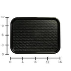 Carlisle FoodService Products CT121603 Café Standard Cafeteria / Fast Food Tray, 12" x 16", Black