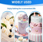 10 Pcs Cake Decorating Scraper Set, Multi Shape Cake Scraper Smoother and Icing Smoother, Reusable Plastic Tools for Baking Buttercream Pastry and Fondant
