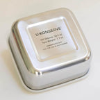 U Konserve Stainless Steel Food Storage Bento Box Container, Leak Proof Silicone Lid Dishwasher Safe - Plastic Free (30oz Clear)
