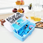 13 Inch Cake Decorating Storage Case, Suitable for Storing Baking Supplies (NOT INCLUDED), Blue