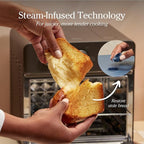 Our Place Large Wonder Oven | 6-In-1 Toxin-Free Air Fryer & Toaster with Steam Infusion | Family-Sized 32QT, 1700W Countertop Design | Includes Bake Tray, Fryer Basket, Large Racks | Blue Salt