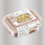Bentgo MicroSteel Heat & Eat Container – Microwave-Safe, Leak-Proof, Easy-to-Clean, Lightweight Stainless Steel Reusable Food Storage with Airtight Silicone Lid (Snack Size; 2-Cup Capacity; Rose)