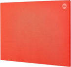 CURTA Cutting Boards for Kitchen, 30" x 18" x 0.5" Red Color Coded Plastic Commercial Chopping Board with Anti Slip Surface Dishwasher Safe