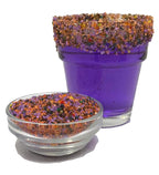 Snowy River Halloween Cocktail Sugar - Naturally Colored Orange & Black Sugar for Cocktail Rimming, Baking & Decorating, Medium Crystal (Halloween, 3oz Gift Bottle)