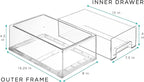 Sorbus Medium Clear Storage Drawers (6 Pack)