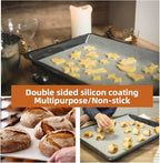 1600/Case 18x26 Inch Full Size Baking Parchment Paper Bulk - Non-Stick & Grease-Proof, 428F Reusable Bun/Sheet Pan Liners for Bakeries, Restaurants (White 18.1"×26"(46×66cm) 1600 sheets)