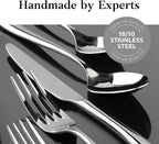 Artaste Rain II Forged 18/10 Stainless Steel (Silver (Service for 12), Flatware (36-Piece Set))