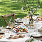 Villeroy & Boch Artesano Original 16-Piece Dinnerware Set, Service for 4, Dinner and Salad Plates, Pasta and Rice Bowls, Premium Porcelain, Made in Germany, Microwave and Dishwasher Safe, Creamy White