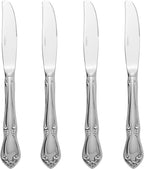 Oneida Chateau Fine Flatware Dinner Knives, Set of 4, 18/10 Stainless Steel