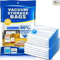 SZO 10 Pack Vacuum Storage Bags (5 Large/5 Medium),Durable & Reusable Storage Bags,Vacuum Seal Bags For Clothing Travel, Space Saver Bags For Luggage, Blankets,Bedding,Moving Bags（No Pump Include）
