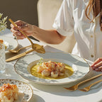 KINGSTONE Gold Silverware Set, 20 Piece Flatware Cutlery Set for 4, 18/10 Stainless Steel Silverware Mirror Polished Dishwasher Safe for Home, Restaurant, Wedding, Party(Gold, 20 pieces for 4)