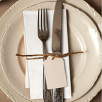 Urban Villa Cloth Napkins Ivory Dinner Napkins Set of 12 (18X18 Inches) 100% Cotton Absorbent Washable Durable Reusable Cloth Napkins Ideal for Farmhouse Party Thanksgiving Harvest Fall Dinner Napkins