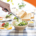 Serving Tongs Kitchen Tongs,Buffet Tongs, Stainless Steel Food Tong Serving Tong,small tongs 8 Pack (12 Inch)