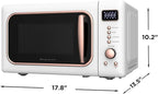 FRIGIDAIRE EMW788RETRO 0.7 cu. ft. Retro Microwave, White-RoseGold
